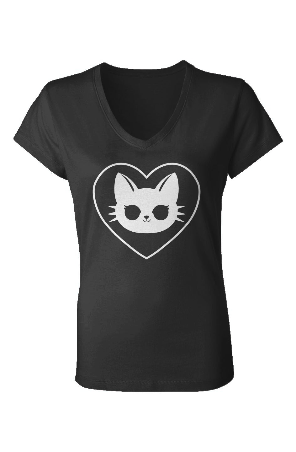 Ghost Kitty V-Neck