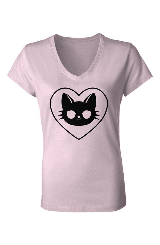 Ghost Kitty V-Neck