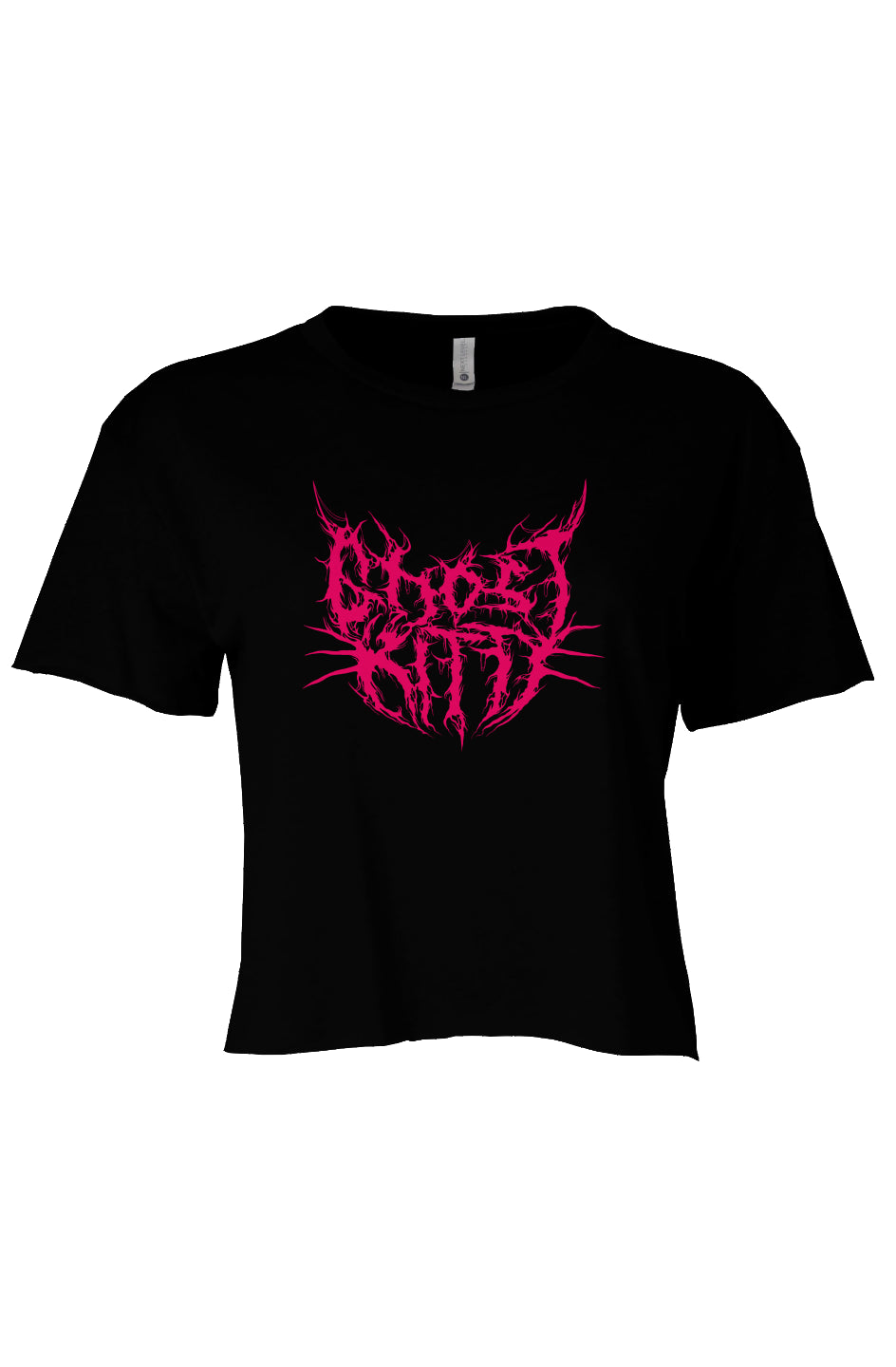 Ghost Kitty Crop T