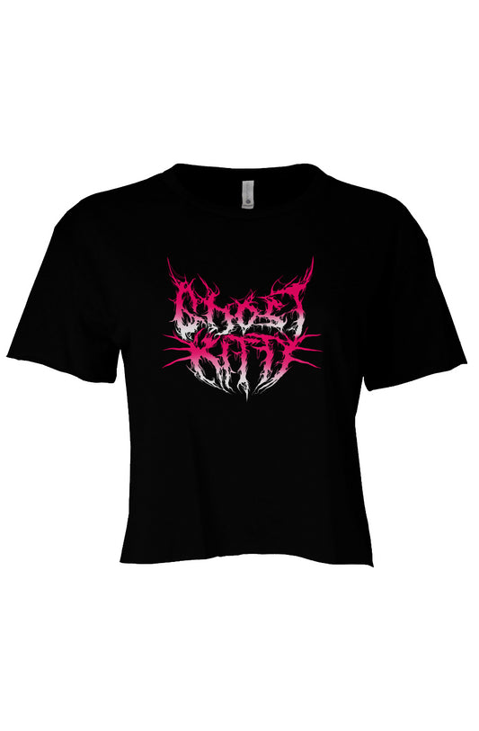 Ghost Kitty Crop T
