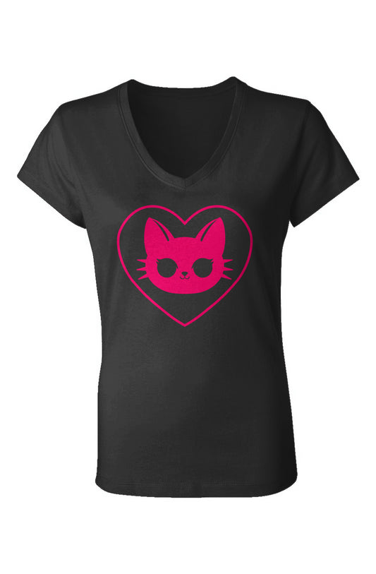 Ghost Kitty V-Neck